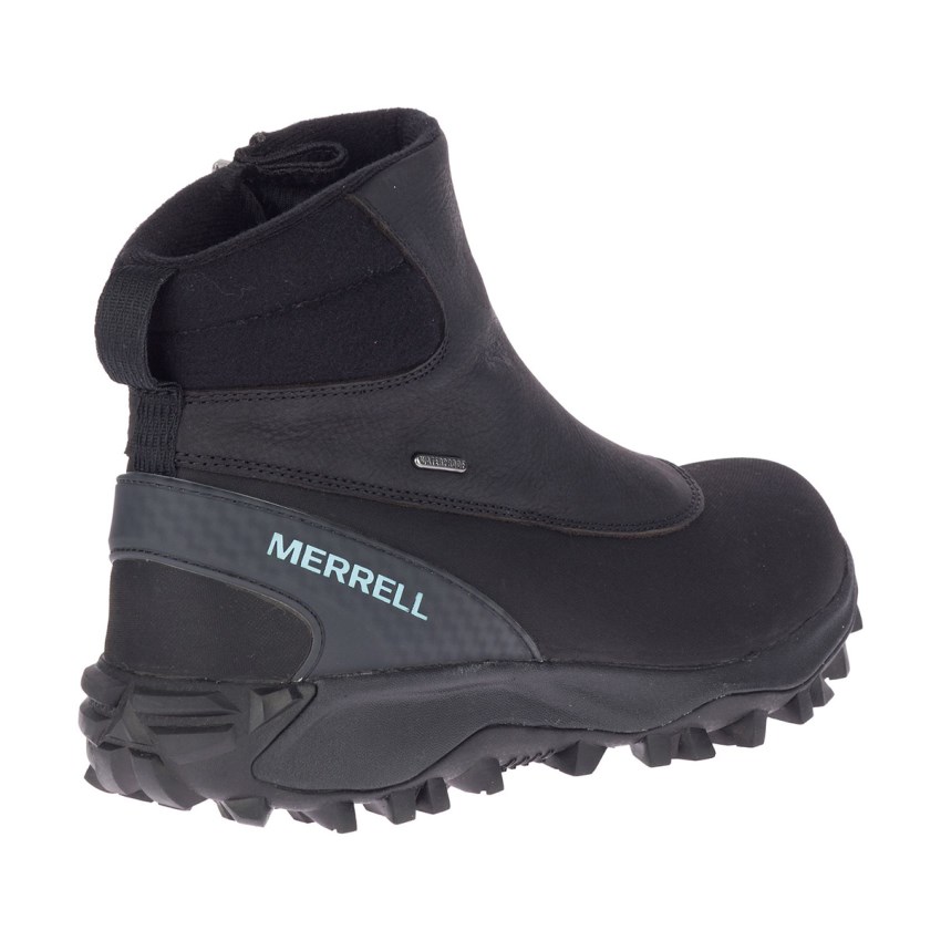 Bottes Merrell Thermo Kiruna Mid Zip Waterproof Noir Femme | N.Q.AWGE